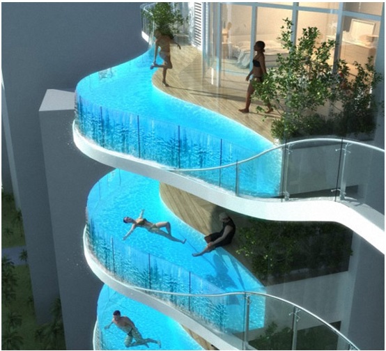 В Мумбае строятся апартаменты с бассейном на балконе