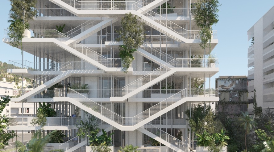 NLA Reveals Plans for Open-Concept Green Office Building in France