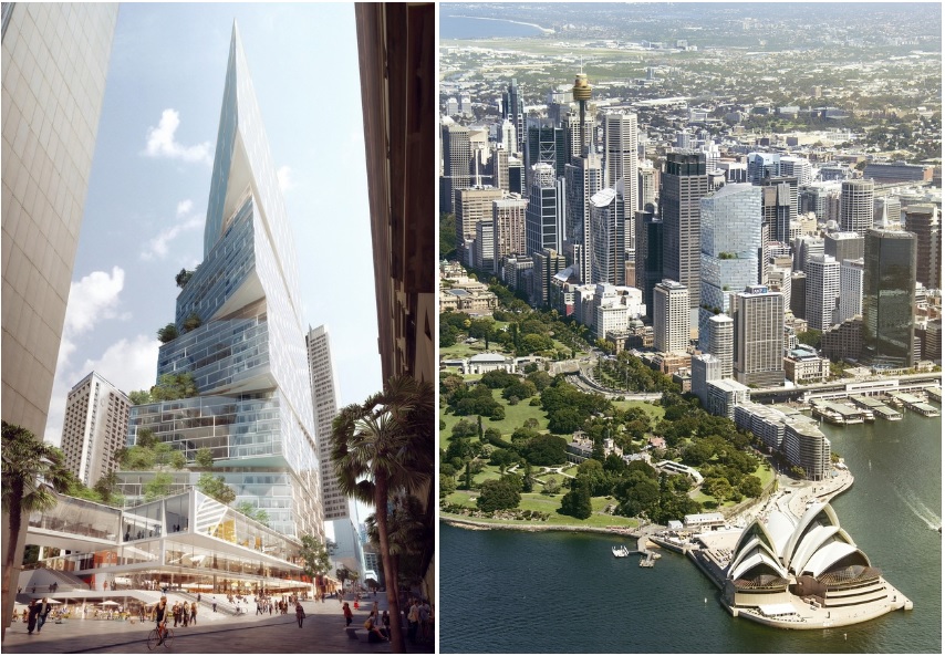 В Сиднее появится 49-этажный небоскреб в форме смещенных параллелепипедов