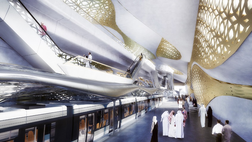 В Эр-Рияде построят золотую станцию метро по проекту Захи Хадид